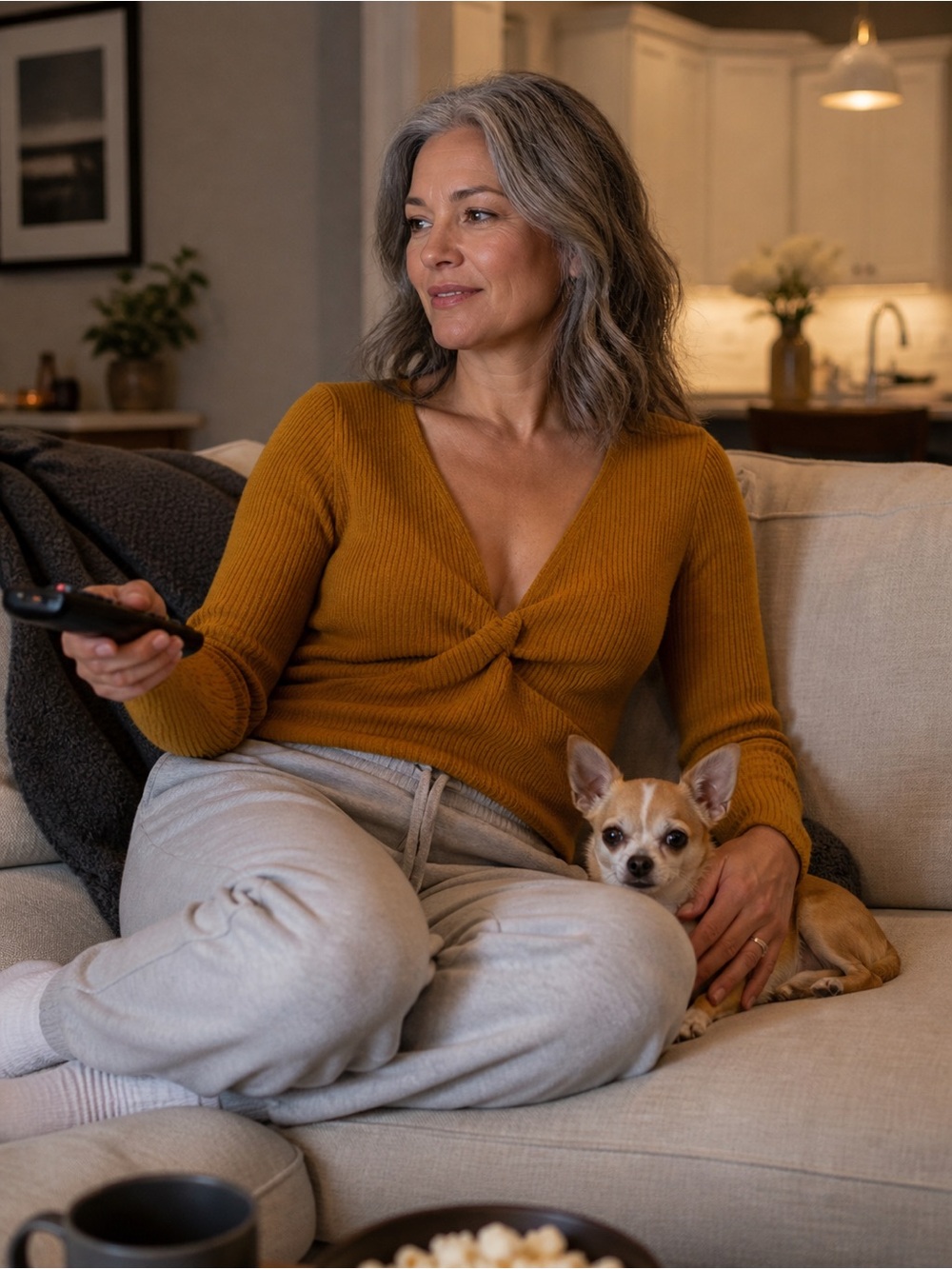 Fashion Nova V-Neck Ribbed Twist-Front Sweater